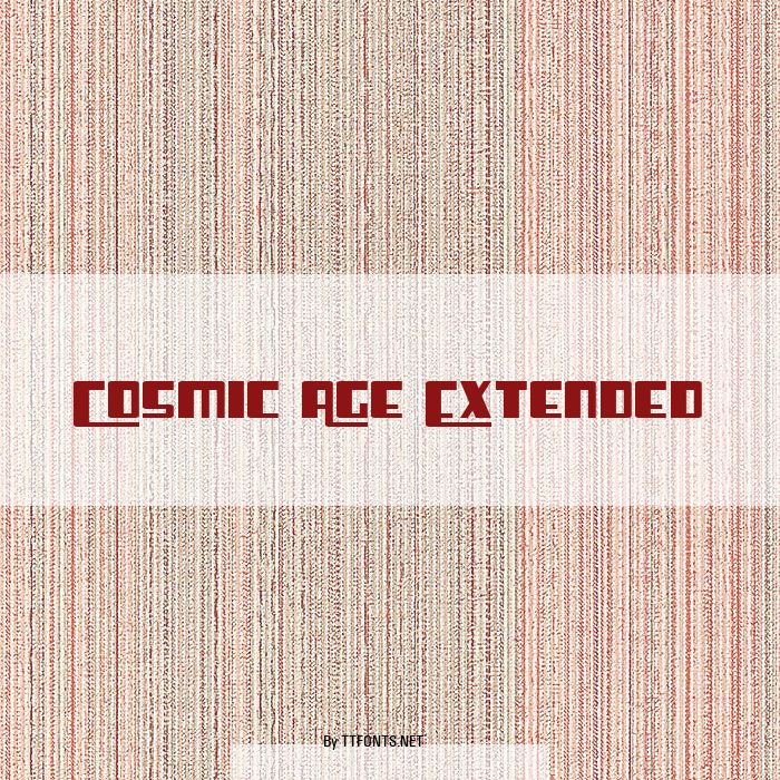 Cosmic Age Extended example